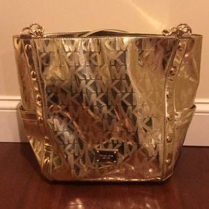 Micheal Kors Gold Bag